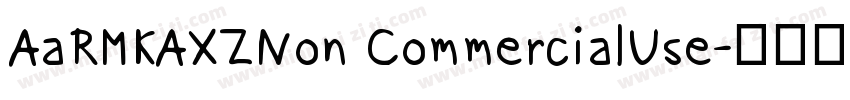 AaRMKAXZNon CommercialUse字体转换